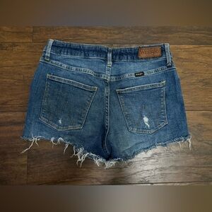 Wrangler Women's Distressed Blue Jean Shorts